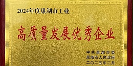 富煌三珍荣获巢湖市 2024 年度高质量发展优秀企业称号 —— 深耕产业创新，勇攀 “鮰鱼” 新高峰