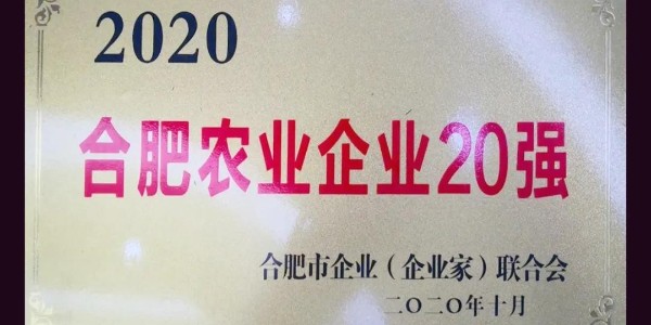 富煌三珍入选2020年合肥市农业企业20强