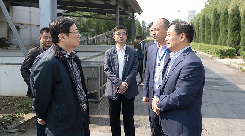 合肥市副市长朱策一行莅临富煌三珍科技特派员工作站调研